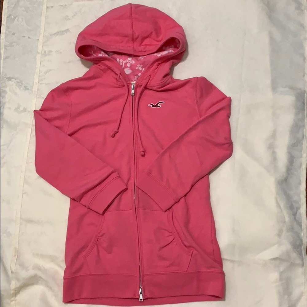 🛍👚 Hollister Pink Color Hoodie